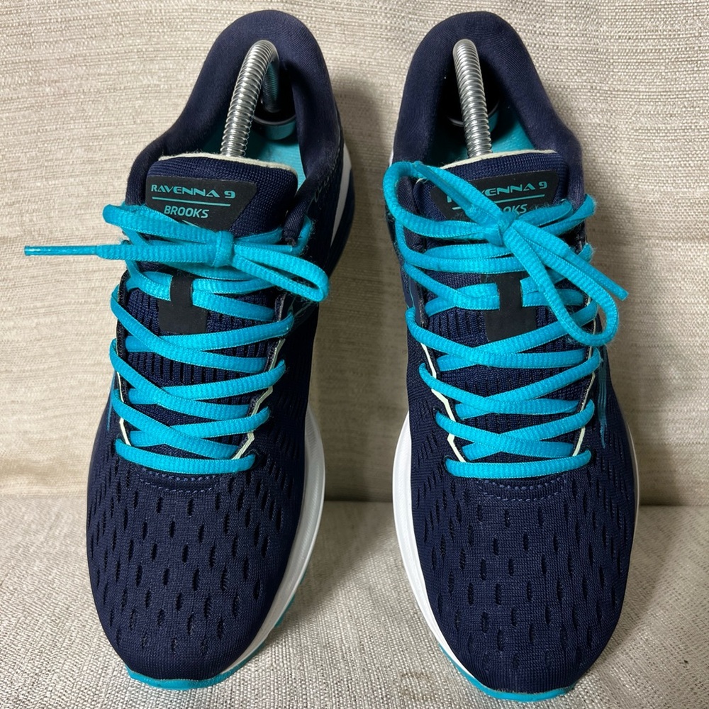 Pre owned Brooks Ravenna 9 Men’s 10.5 M Blue Green Running Shoes